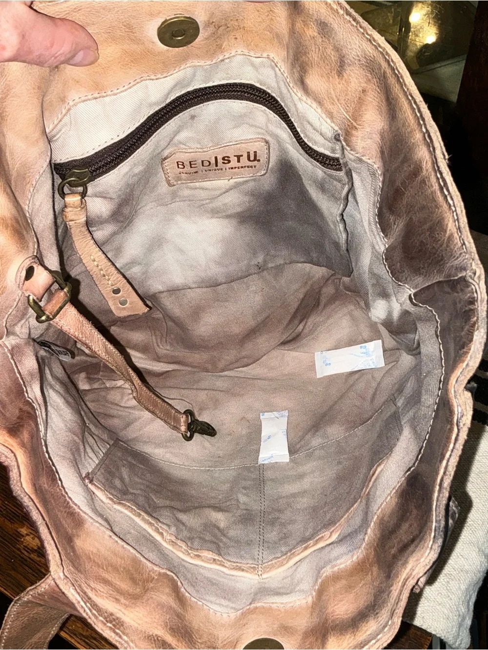 NWOT Bed Stu Leather Stevie Tote Shoulder Bag Starry Night Retail $265